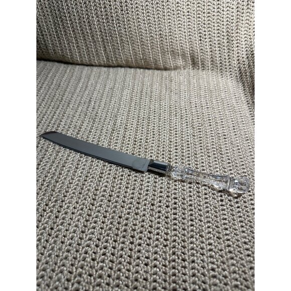 Wedding Anniversary Cake Knife & Server Set Clear Handles with 2 pk Scoops - Picture 6 of 11